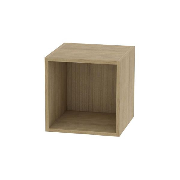 Deskin Regalelement 1 OH 400 CAIDO, Nussdekor, B 400 x H 400 x T 400 mm, 348037