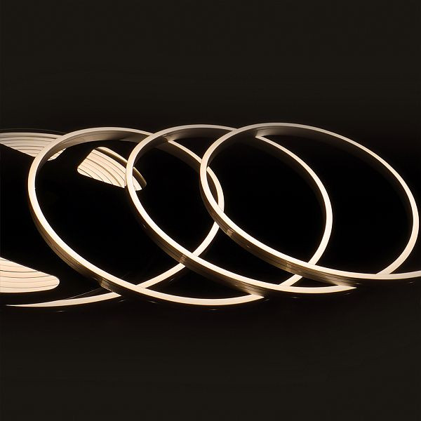 ISOLED LED NeonPRO927 Custom Flexband B04H08, 24V DC, 10W, IP67, 2700K, 5m Rolle, 140 LED/m, mit Clips, 116202