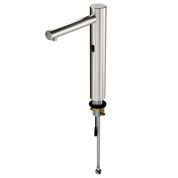 KWC Standventil, F7, elektronisch gesteuert, ohne Mischung, Edelstahl, 5, 7 l, Ausladung 180 mm, für Batterie oder Netzteil, 3600001258