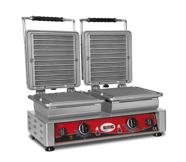 GMG Waffeleisen Churo, 2x (10x 21cm x 2cm x 1cm/2cm), wechselbare Backplatte sehr einfach Montage, 50° bis 300°C, leichte Reinigung, WE-28