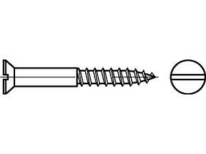 Holzschrauben DIN 97 Stahl 1,6 x 12 galvanisch verzinkt VE=S (500 Stück)