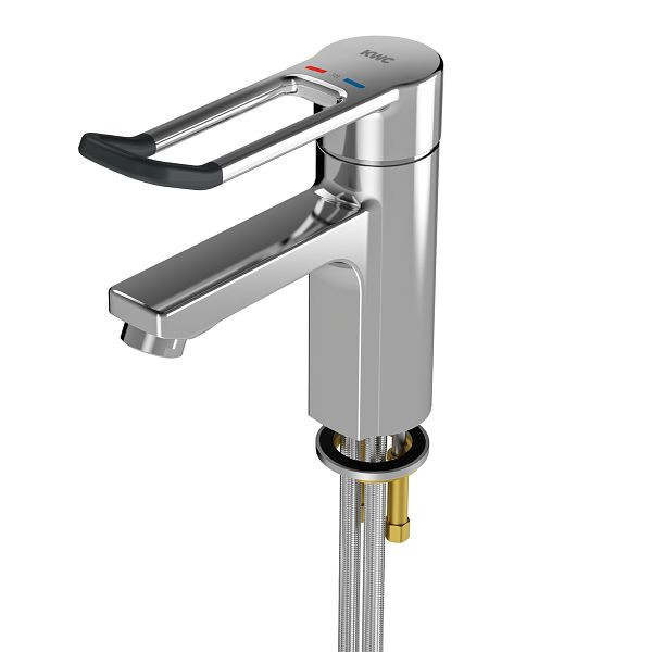 KWC Thermostat-Standbatterie, F5, Einhebelmischer, 125 mm, langer Hebel, Hygieneoption, Rohrechts, 2030066489