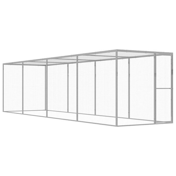 vidaXL Katzenkäfig 6x1,5x1,5 m Verzinkter Stahl, 146359