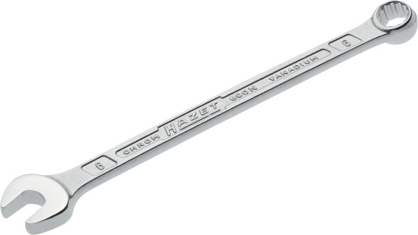 Hazet Ring-Maulschlüssel, Außen-Doppel-Sechskant-Tractionsprofil, 6 mm, 600N-6