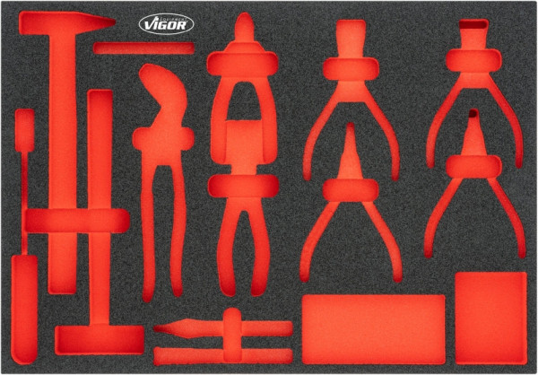 VIGOR Weichschaum-Einlage, leer, V5637N-L, 4047728078047