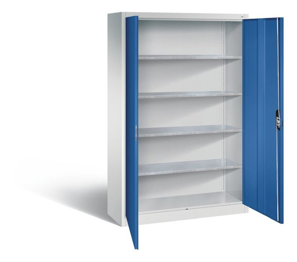 C+P Werkzeugschrank Acurado, H1950xB1200xT400mm, Farbe: Lichtgrau / Enzianblau, Muldengriff, 8930-00 S10385