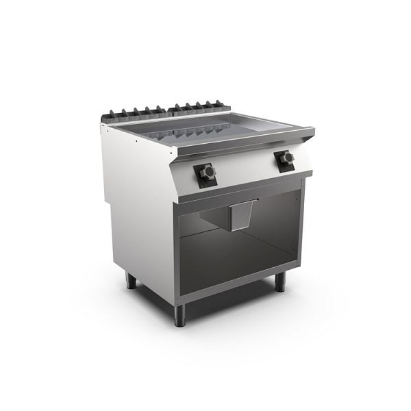 Mareno M1-900 elektrische Griddleplatte mit glatter Chromplatte, 80cm, 800(B)x920(T)x900(H)mm, FT98ELCG, 191.252