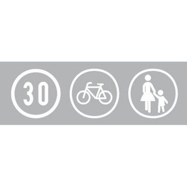 Stein HGS Straßenmarkierung - runde Sonderzeichen-, Ø 3000 mm, Radfahrer, 12003-02