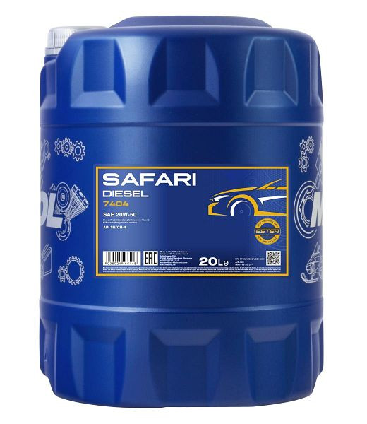 MANNOL Economy-Class-Motoröl 7404 Safari 20W-50,VE: 20 l, MN7404-20