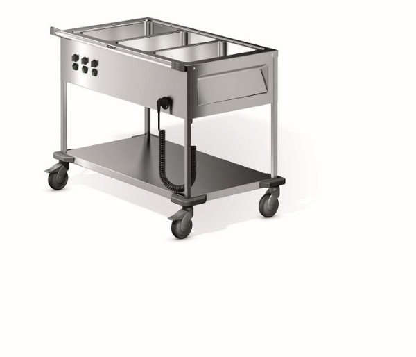 B.PRO SAW L-3 Speisenausgabewagen aus rostfreiem Edelstahl, 572157