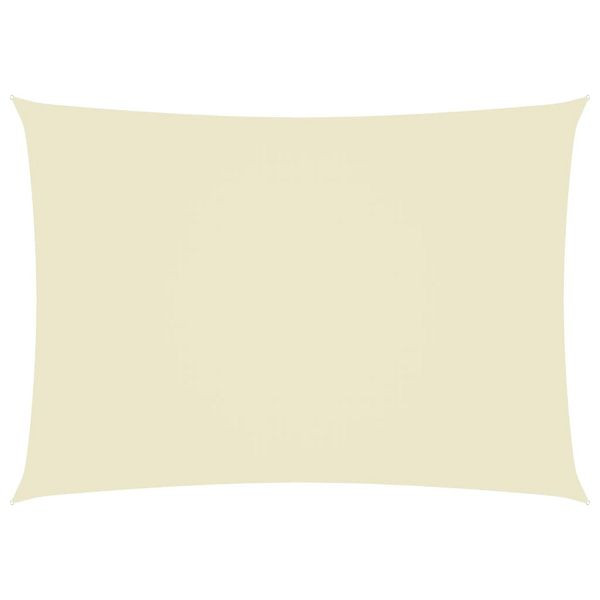 vidaXL Sonnensegel Oxford-Gewebe Rechteckig 3,5x5 m Creme, 135215