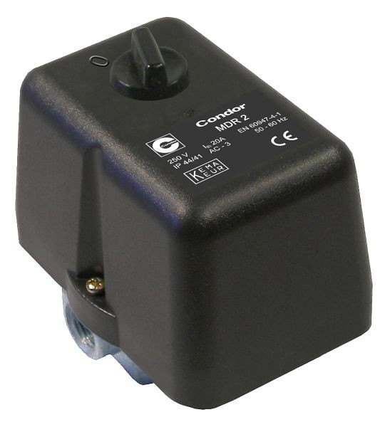 Condor-Werke Druckschalter CONDOR, MDR 2/11 bar, 230 Volt, inklusive Druckentlastungsventil AEV 2 S, 11920