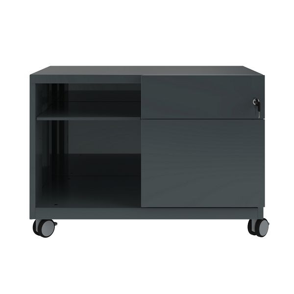 Bisley Rollcontainer Note Caddy Schubladen rechts, B 800 mm, anthrazitgrau, CADM08RH634