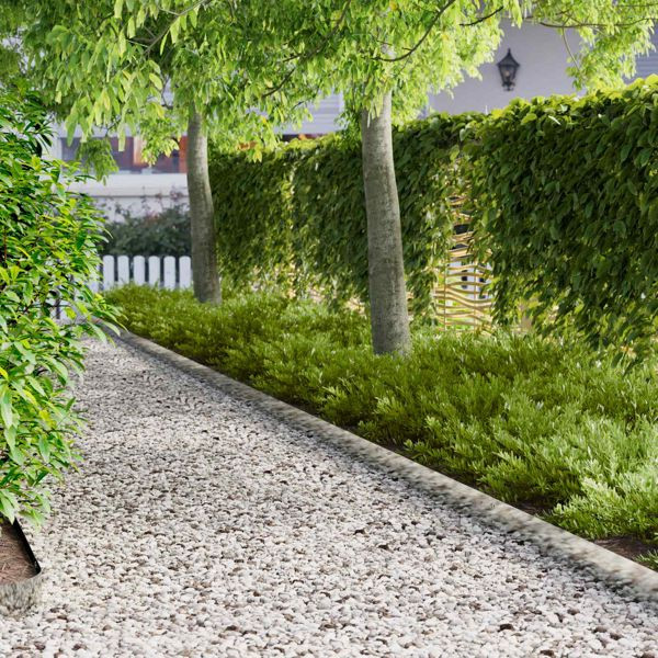 vidaXL Raseneinfassung 20-teilig 103 x 15 cm Metall Silber, 8008259