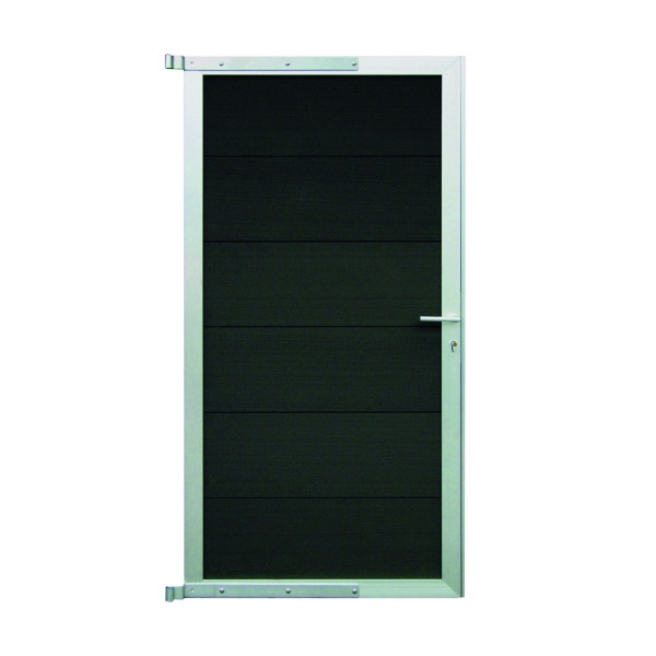 T&J MALÖ-Serie ANTHRAZIT TOR, 90 x 180 cm, TORBAUSATZ, ALU-Rahmen, inkl. Beschlag, 45304