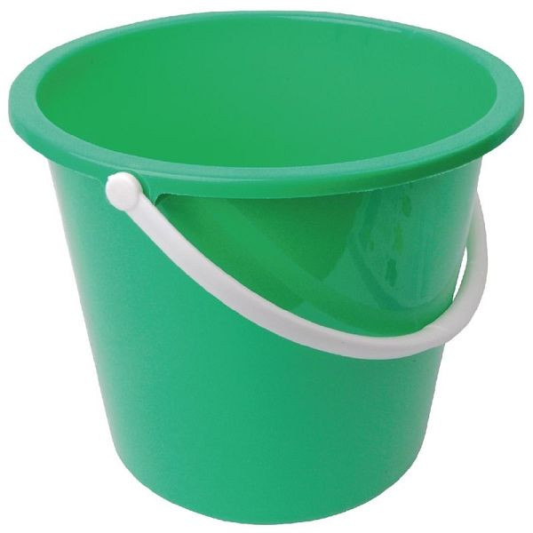 Jantex Kunststoffeimer grün 10L, farbokodiert für Hygienezwecke, CD806
