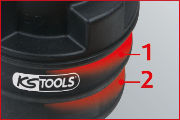 KS Tools 2-stufiger Einlass-Adapter, 46x51 mm, 150.2522