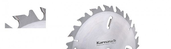 Karnasch Hartmetall-bestücktes Kreissägeblatt, Zuschnitt/Vielblatt mit Räumerschneiden + Abweiser 300x3,2/2,2x30mm 18 FZ+3xR - NL: UNI, 111232300010