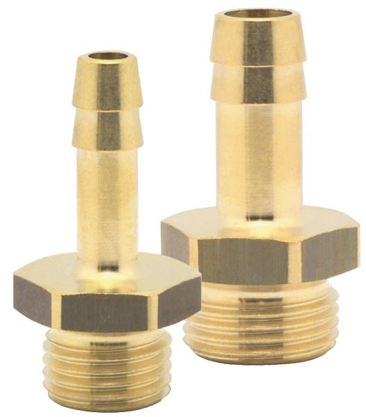 ELMAG Schlauchtülle mit, Außengewinde, AG 1/2',9 mm, Messing, 2 Stück, 46069