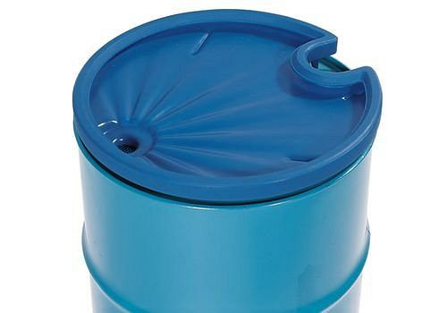 DENIOS Fasstrichter aus Polyethylen (PE), rund, 5 Liter Volumen, mit Sieb, 114747