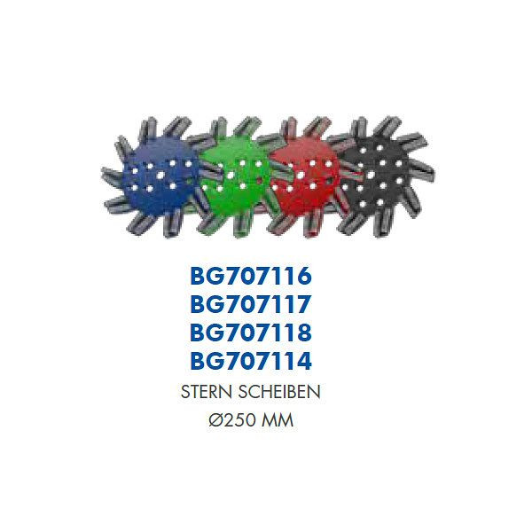Blastrac Stern-Diamant-Schleifscheibe rot Ø 250 mm, BG707118