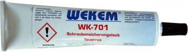 WEKEM Schraubensicherungslack rot 1018 50 ml, WK-701-050