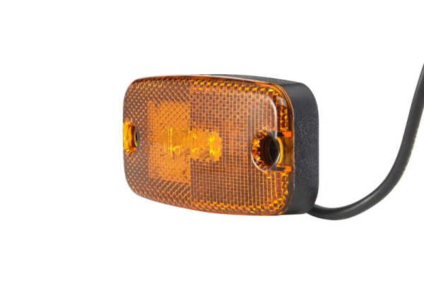 HELLA VALUEFIT Seitenmarkierungsleuchte, Valuefit, LED, 24/12V, Schraubanschluss/Anbau, gelb, 500mm, offene Kabelenden, seitlicher Anbau, 2PS 357 008-011