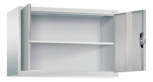 C+P Aufsatzschrank Acurado, H790xB1200xT400mm, Farbe: Lichtgrau / Weißaluminium, Muldengriff, 9465-000 S10167