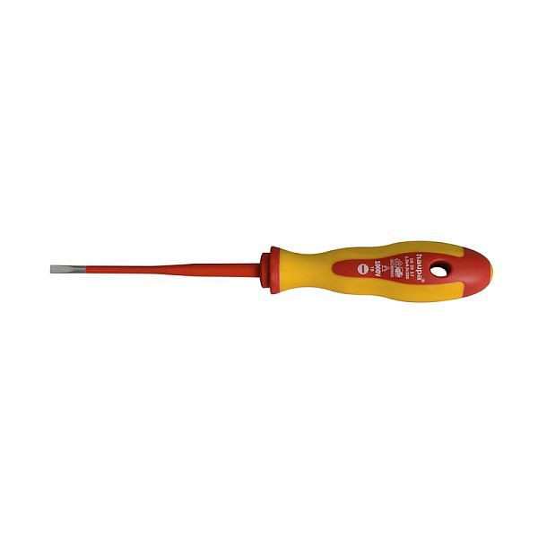 Haupa VDE-Elektriker-Schraubendreher Slim, Klingenbreite 4 mm, Klingenstärke 1 mm, 102917