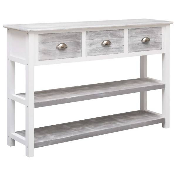 vidaXL Sideboard Antik-Grau 115x30x76 cm Holz, Antikes Grau, 284163