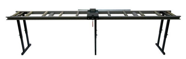 ELMAG Rollbahn mit Schiebeanschlag & Skala für Band- Kreissägen Type LCB-2000/300 mit 2 Stützfüßen, 78805