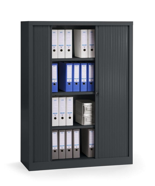 Deskin Rollladenschrank, Anthrazit, 1200 x 430 x 1600 mm, 330978