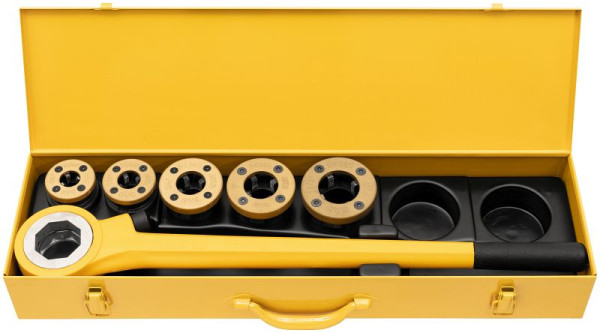 REMS Hand-Gewindeschneidkluppe eva Set R 3/8 - 1 1/4'' LH R 3/8-1/2-3/4-1-1 1/4'' LH, 520021