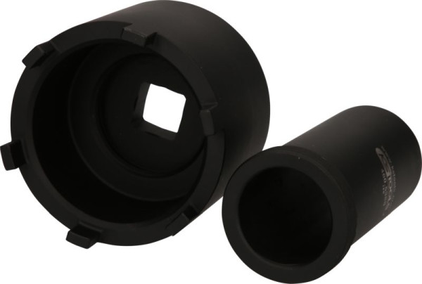 KS Tools Nutmuttern-Schlüssel-Satz mit Führungsrohr für Mercedes, Ø 75 mm, 2-teilig, 460.5630