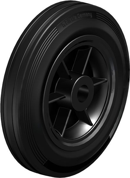 Blickle VPP 250/25R Rad aus Vollgummi, Schwarz, 34421