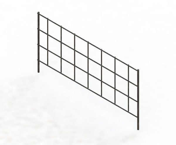 Meta Freistehendes MSN Trenngitter Tiefe 400 mm, verzinkt, (370 x, 2002580