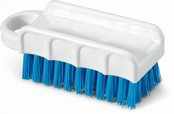 Nölle HACCP Nagelbürste blau 15,5 cm Borste 0,5 mm, harte Borsten, VE: 12 Stück, 18370053