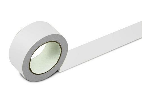 DENIOS Bodenmarkierband, 75 mm breit, weiß, VE: 2 Rollen, 137138