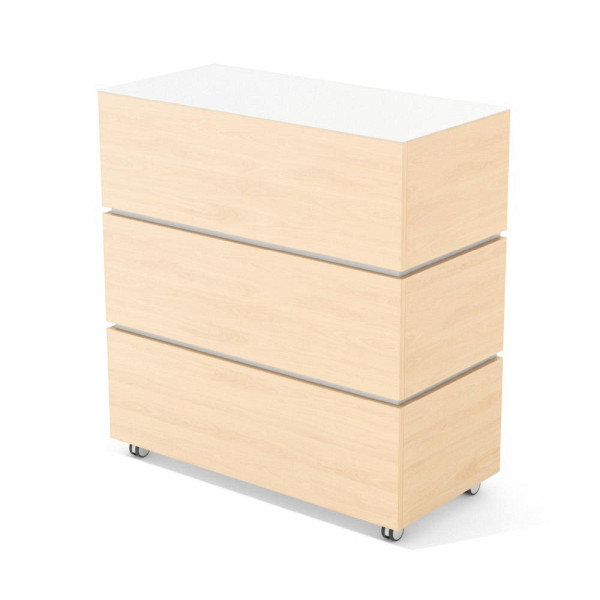 Deskin Theke LITTLE PEARL, Buchedekor, B 1060 x T 505 x H 1133 mm, 288141