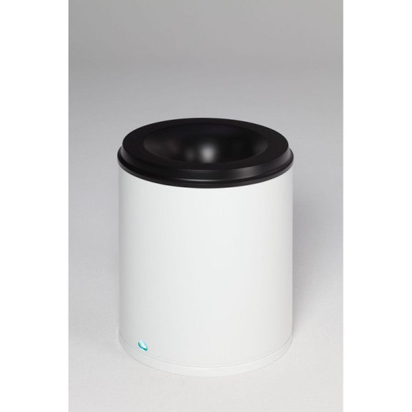 STEIN HGS Papierkorb feuersicher, Verkehrsweiß (RAL 9016), 80 l, 82080.0033