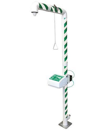 DENIOS Körper-Notdusche mit Augendusche MB 250/50, frostsicher bis -30°C, 266125