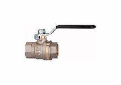 Riegler Kugelhahn mit schwarzem Stahlhebel, leichte Ausführung, Innen/Innengewinde, 103164