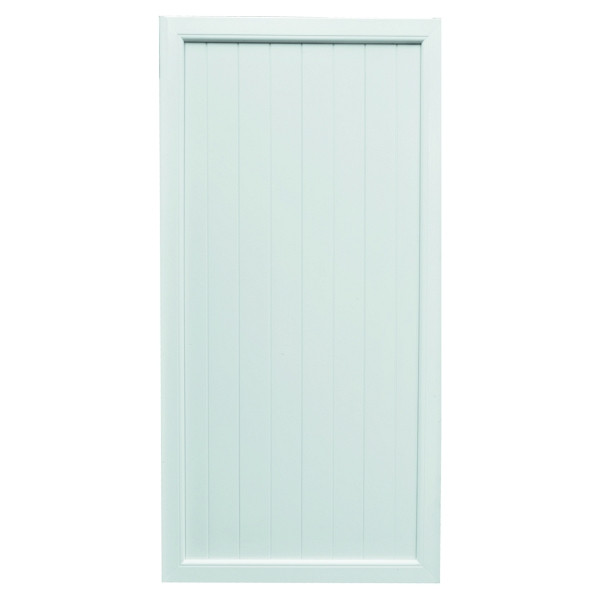 T&J TRENDLINE-KS-Sichtschutz, 90 x 180 cm, weiß, Rahmen 50/70 mm, Füllung 17/200 mm, 45202