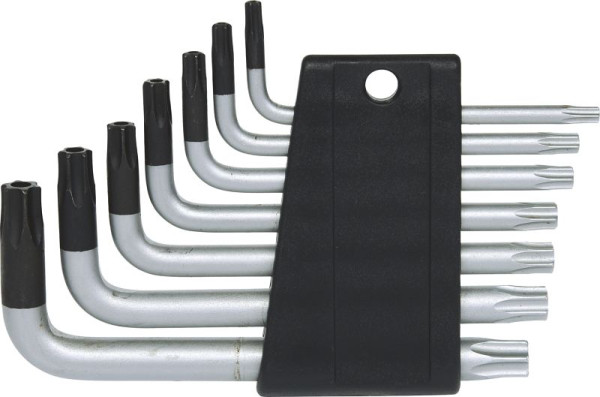 KS Tools Torx-Winkelstiftschlüssel-Satz mit Bohrung, kurz, 7-teiligTB10-TB40, 151.4150