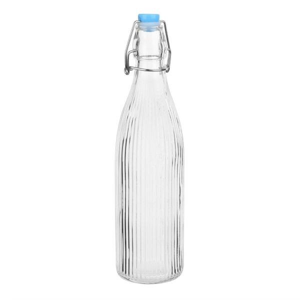 Olympia Flaschen mit Rillen und Schwingdeckel 500ml, VE: 6 Stück, HW794