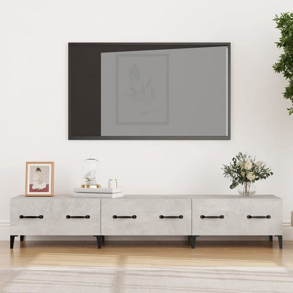 vidaXL TV-Schrank Betongrau 150x34,5x30 cm Holzwerkstoff, 812649