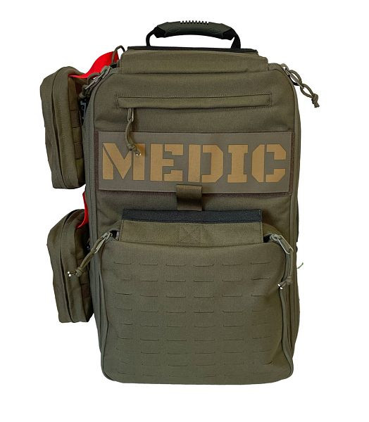 ultraMEDIC COMBAT LIVE SAVER PACK (CLS) - Taktischer Notfallrucksack, oliv, SAN-5010-OL