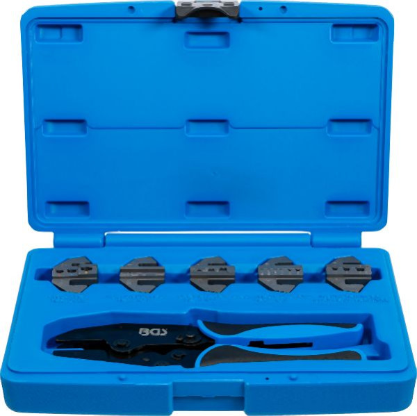 BGS Crimpzangen-Satz, mit 5 Paar Backen, 1410, 4026947014104