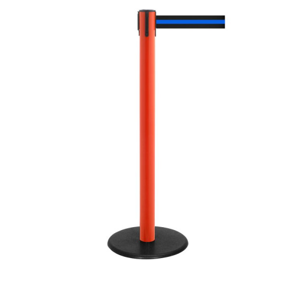 Stein HGS Personenleitsystem -P-Line Famous-, rot, schwarz/blau/schwarz waagerecht (gestreift), mit magnetischem Gurtendstück, Gurtlänge: 2,3 m, 12800-0704