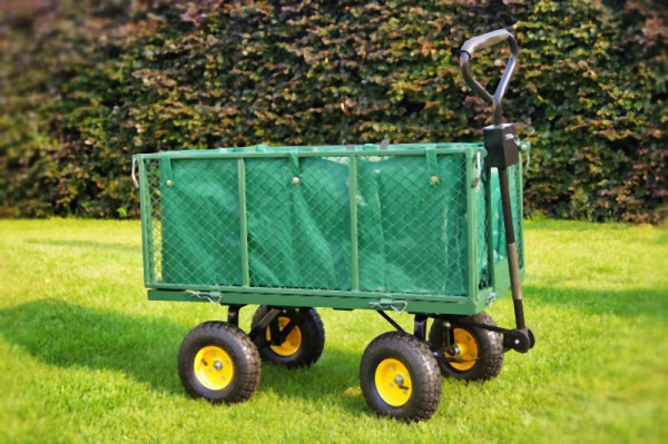 Metra Bollerwagen für den Garten, grün, 10812, 4250417708129